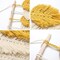 Handmade Macrame Wall Hanging Feather Boho Wall Decor Yellow Chic Woven Leaf Tassels Decoration Cotton Ornaments Tapestry Room Decor For Bedroom Living Room Apartment Porch Gifts for Teen Girl Women